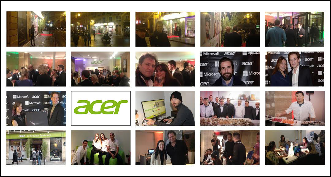 Cremerie de Paris hosting a Pop Up Store for Acer
